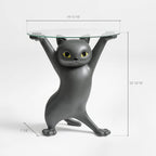 23" H, Enchanting Cat Side Table