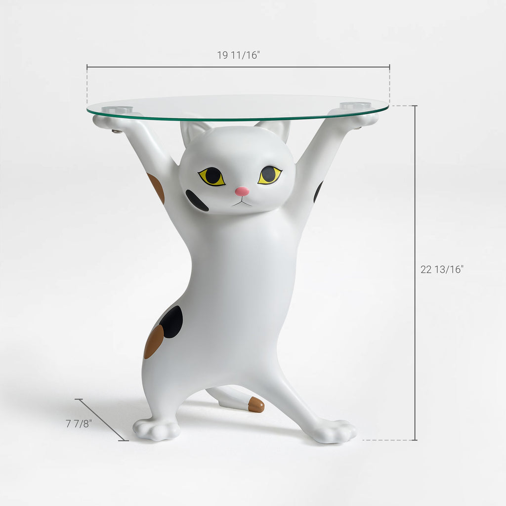 23" H, Enchanting Cat Side Table