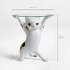 23" H, Enchanting Cat Side Table