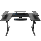 U-Shaped Standing Desk with Accessories Set (74"x23")