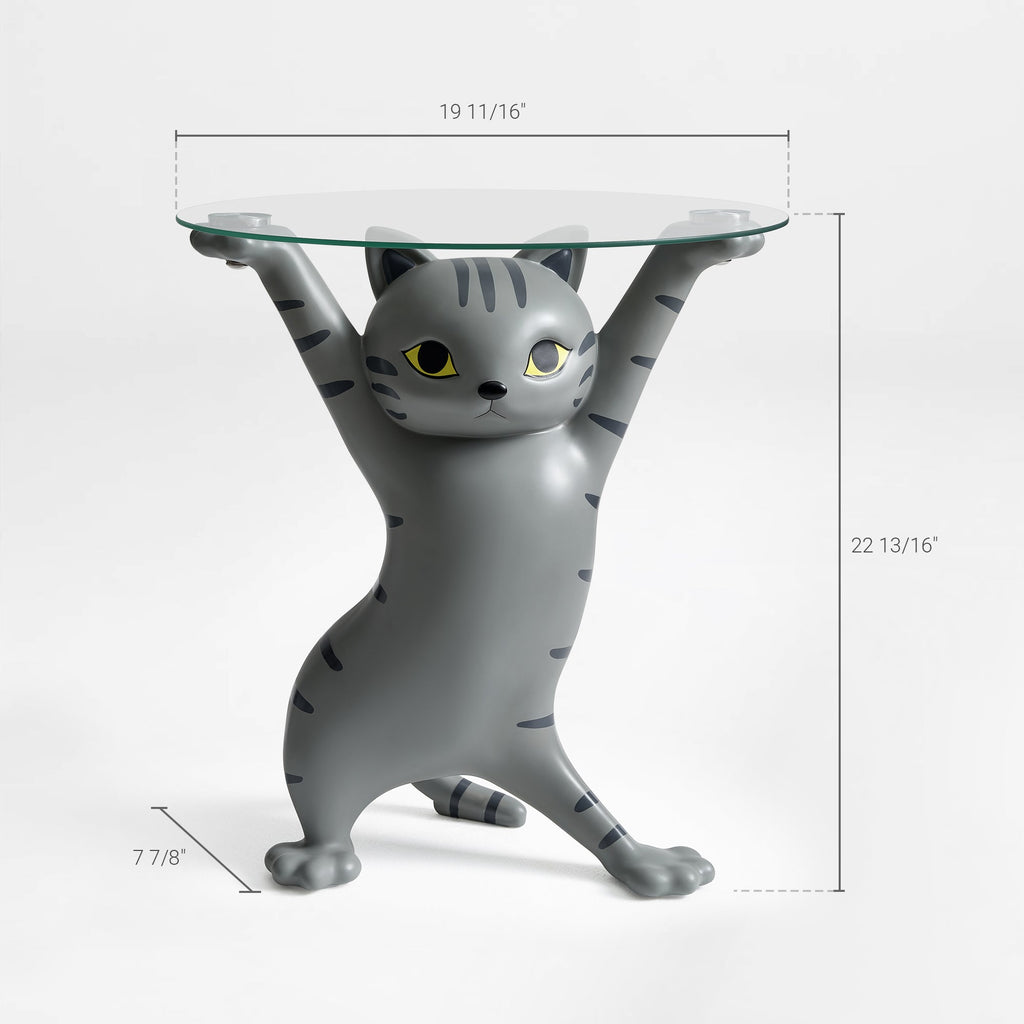 23" H, Enchanting Cat Side Table