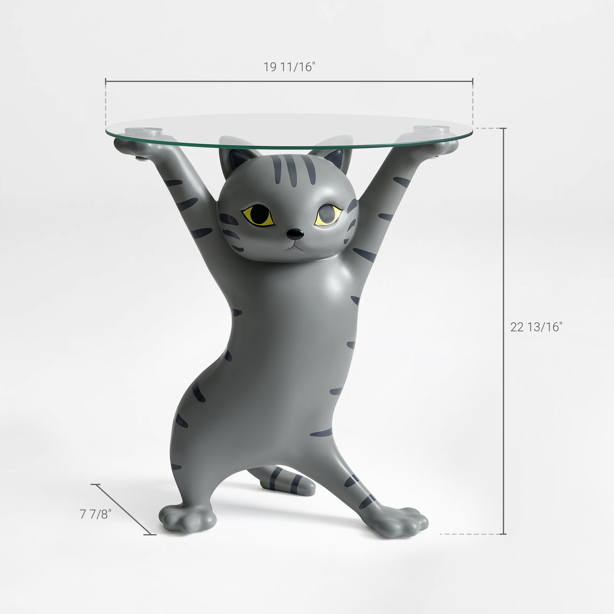 23" H, Enchanting Cat Side Table