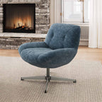 Henry, Chenille Swivel Lounge Chair