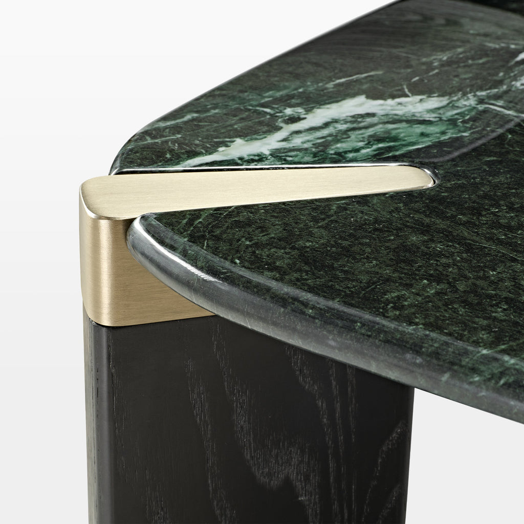 39" Prada Green Rectangle Coffee Table with Side Table Set