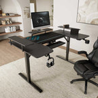 U-Shaped Standing Desk with Accessories Set (74"x23")