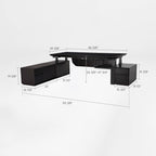 Zen Classic Executive Standing Desk (86"x39")