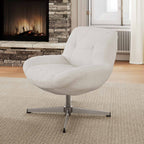 Henry, Chenille Swivel Lounge Chair