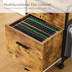 23" Rolling File Cabinet with Drawer