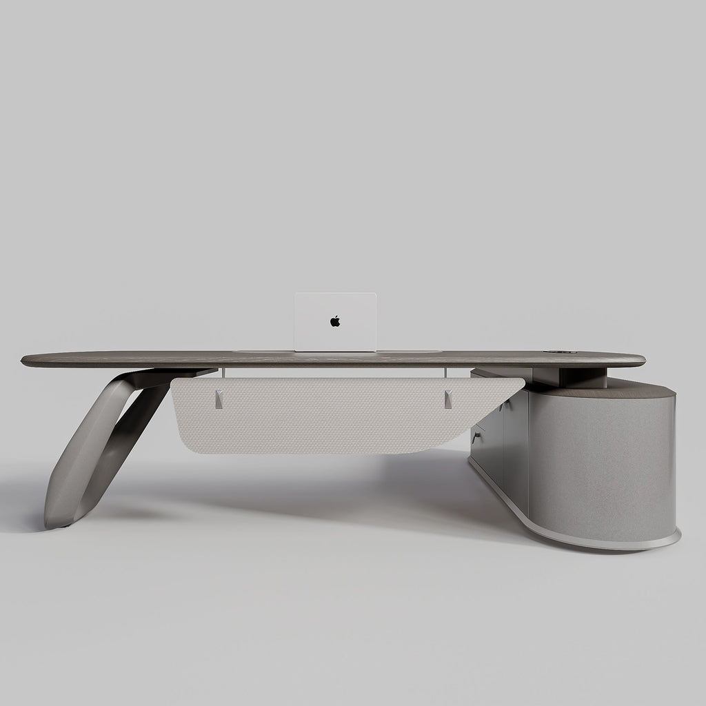 Zen Orion, Executive Desk and Bookcase