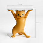 23" H, Enchanting Cat Side Table