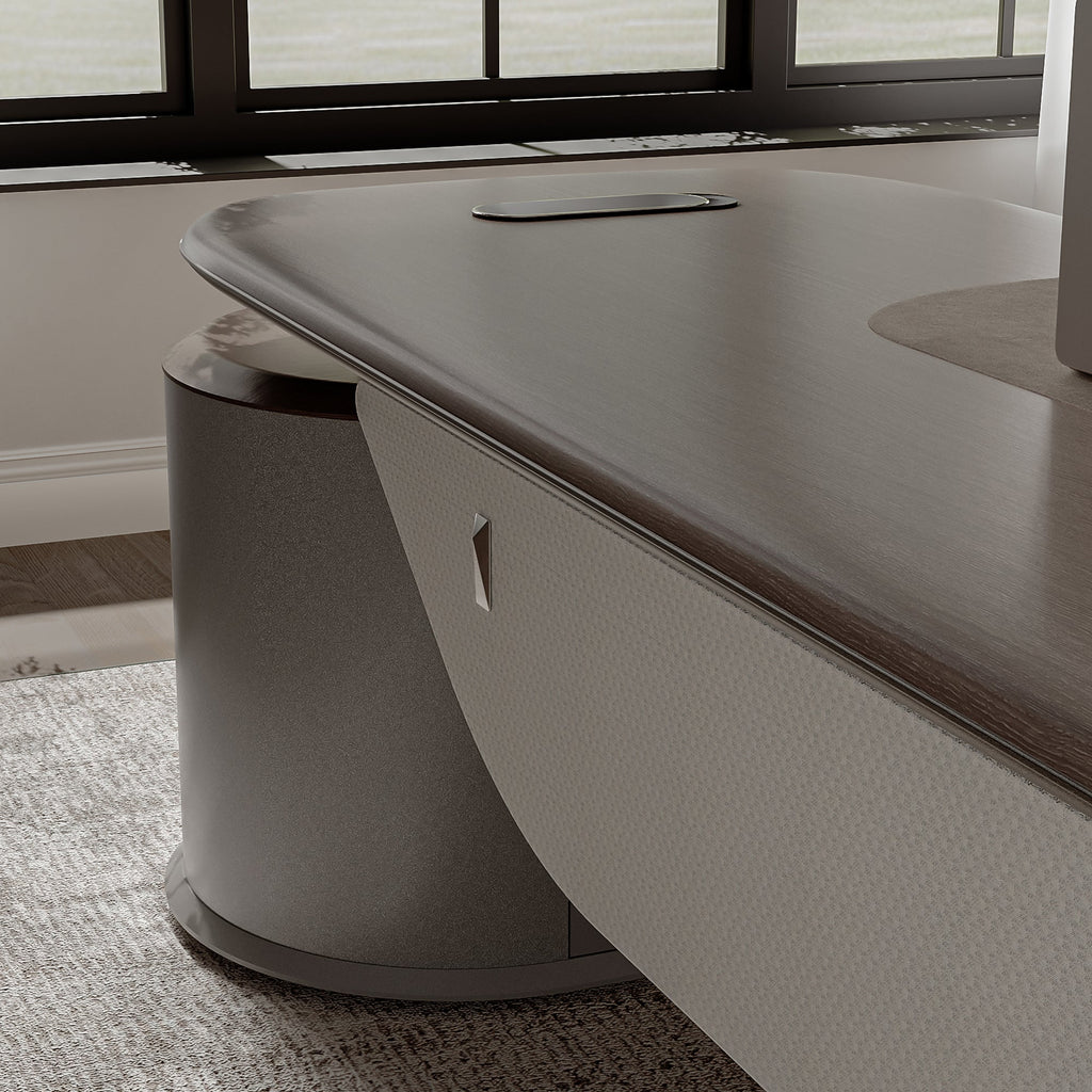 Zen Orion, Executive Desk and Bookcase