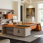 Zen Altair, Executive Desk and Bookcase