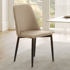 Chester, Upholstered Dining Side Chairs Set of 2, Off-White