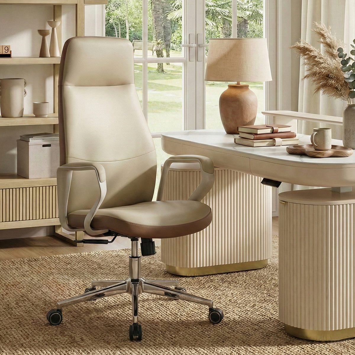 Clara, Faux Leather Executive Ergonomic Office Chair