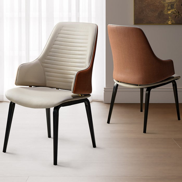 Juliet, Dining Arm Chairs Set of 2, Brown/blue