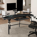 Aero Wing Shaped Studio Desk (73"x23")
