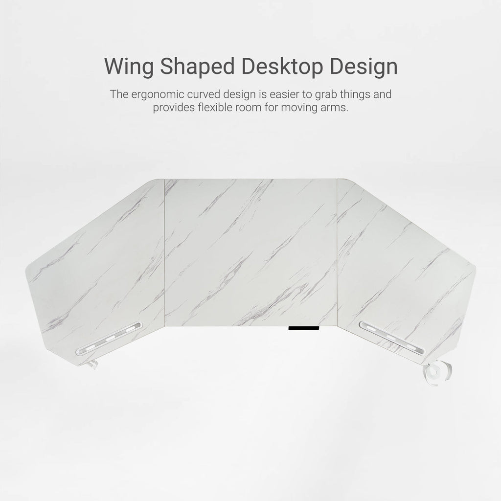 Aero Pro Wing-Shaped Standing Desk (72"x23")