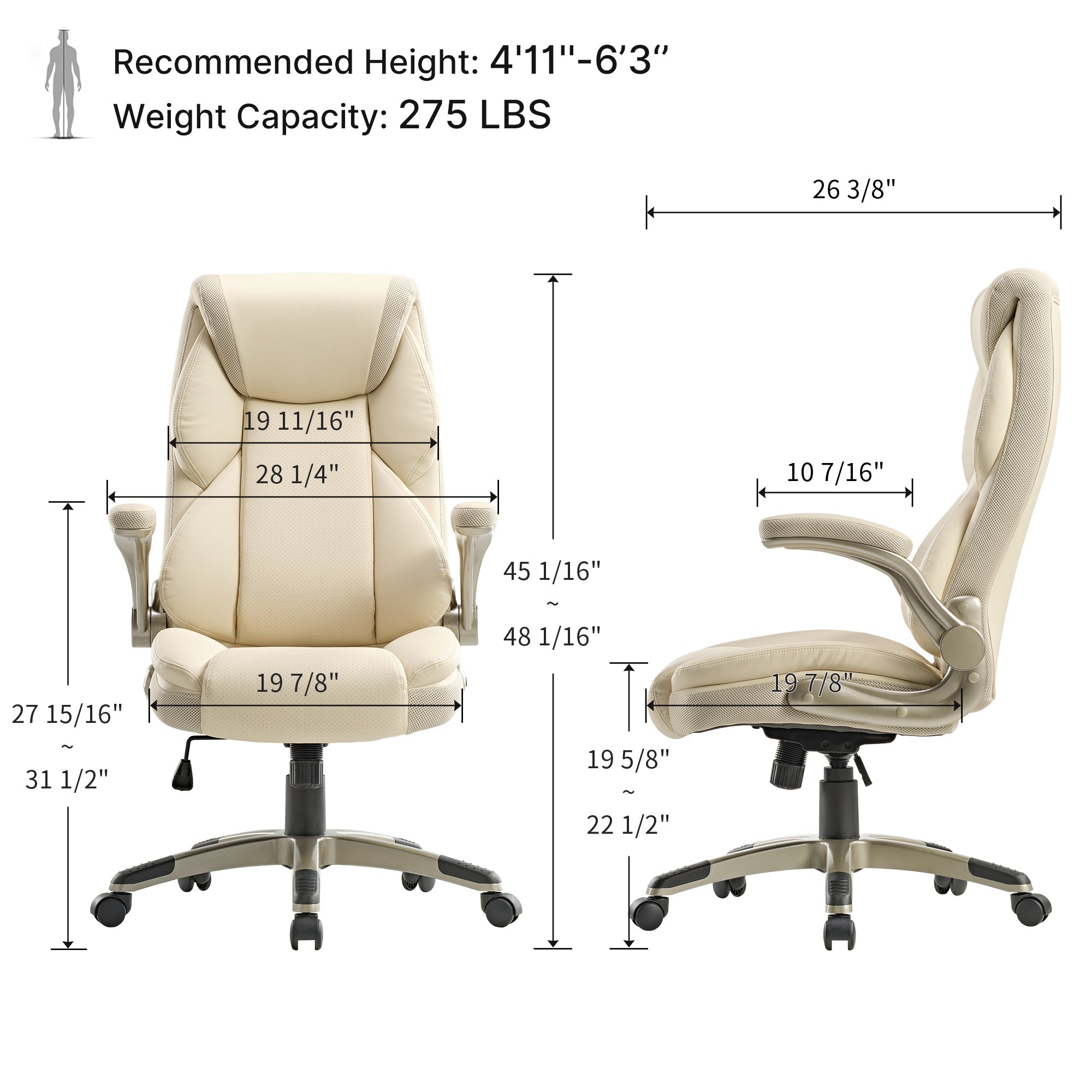 Executive Office Set:ark EL Standing Desk, Chair and Storage