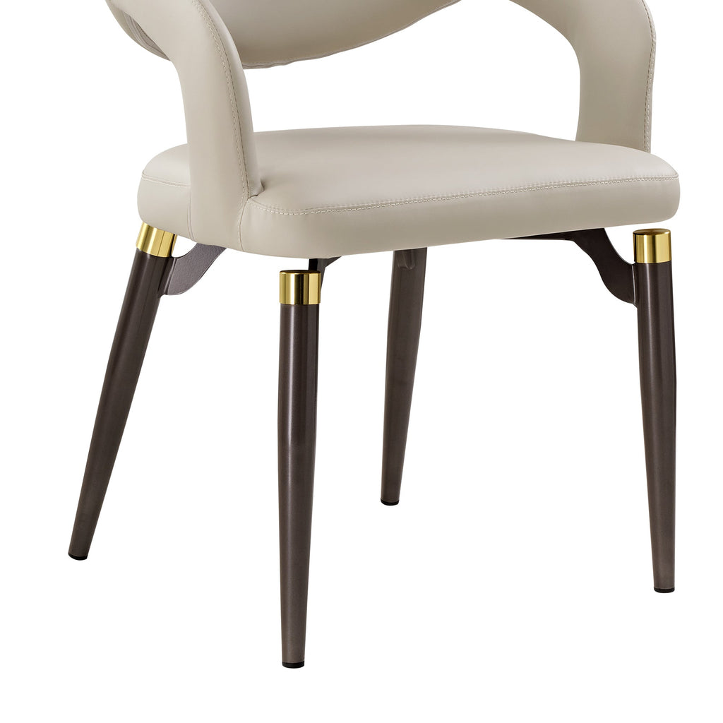 Chantilly Leather Dining Chairs, Set of 2