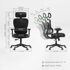 Axion, Ergonomic Hybrid Chair