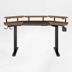 Aero Pro Wing Shaped Standing Desk (63"x23")
