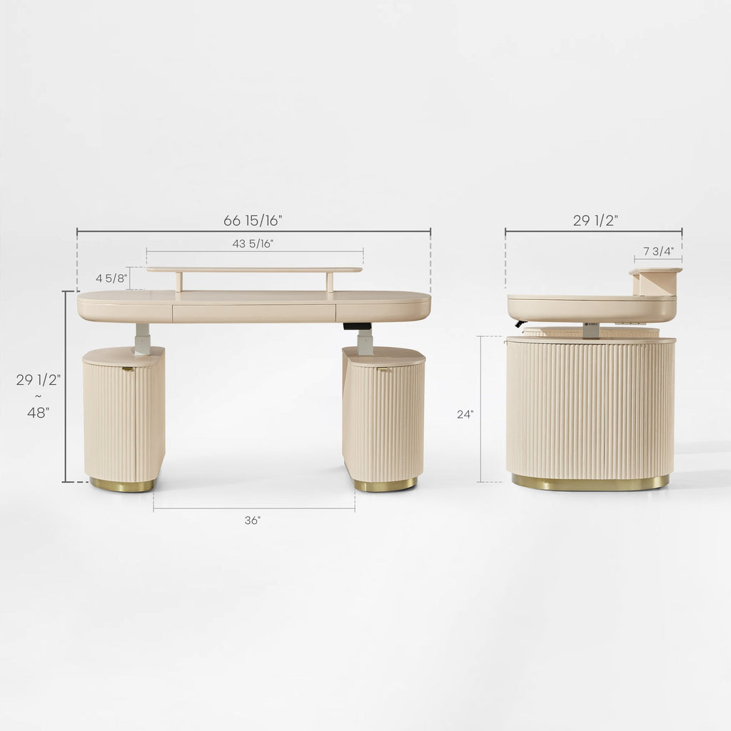 Opal Executive Office Desk (66"x29")