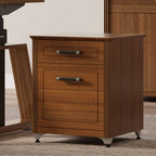 19" File Storage Cabinet, Dark Walnut