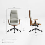 Cruz, Faux Leather Executive Office Chair