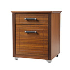 19" File Storage Cabinet, Dark Walnut