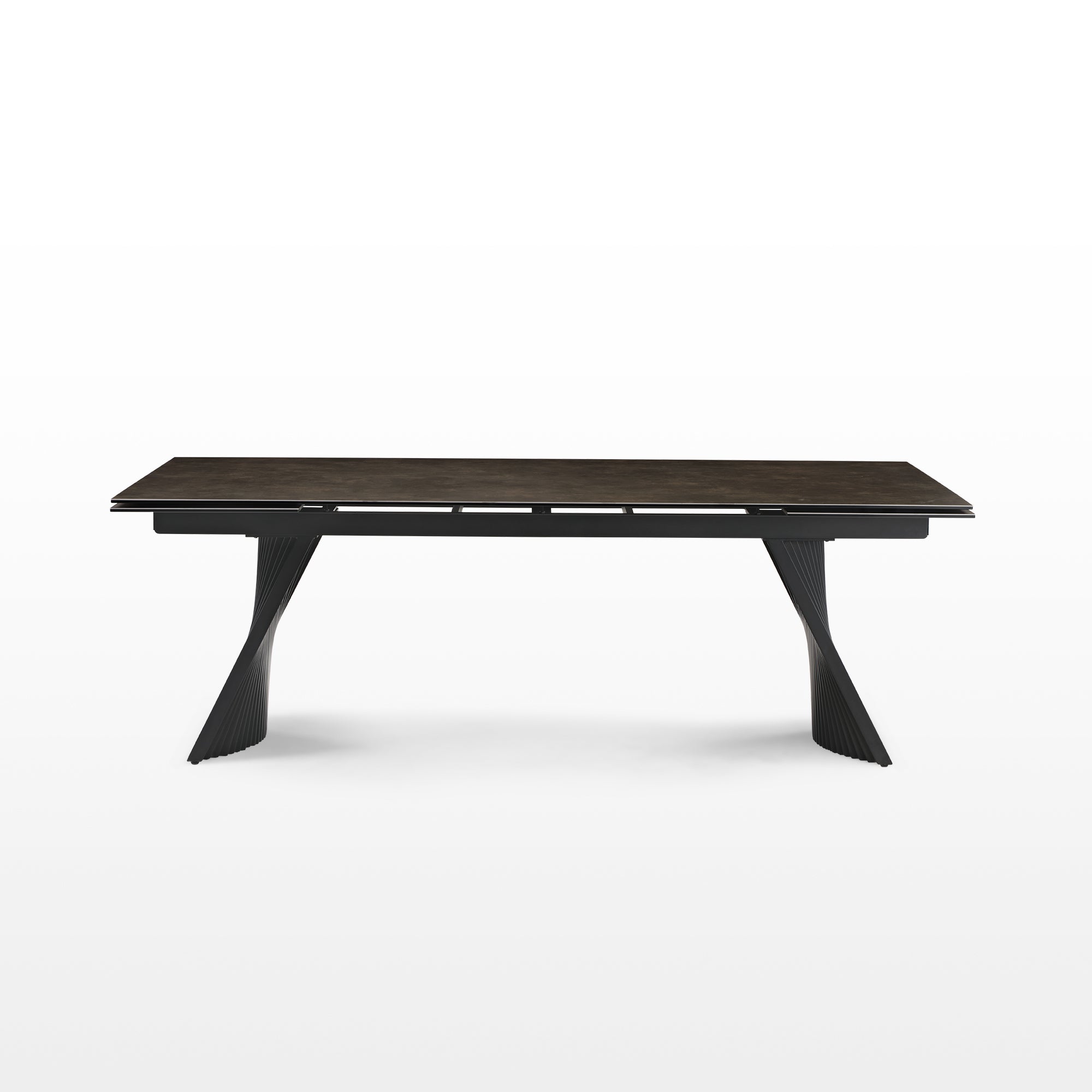 Charlotte, 90"-129" Extendable Dining Table with Sintered Stone Desktop