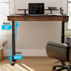 George, Slate Standing Desk, Artificial Marble Desktop (55"x23")