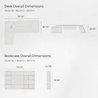 Zen Altair, Executive Desk and Bookcase