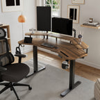 Aero Pro Wing Shaped Standing Desk (63"x23")
