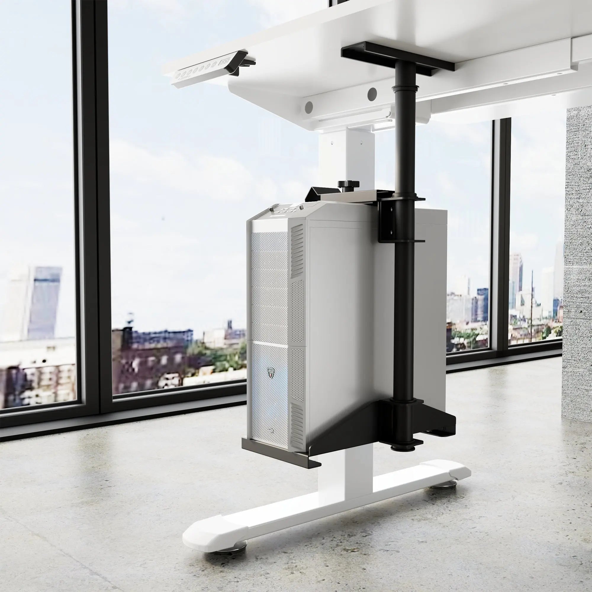 Knob-Operated Adjustable CPU Holder