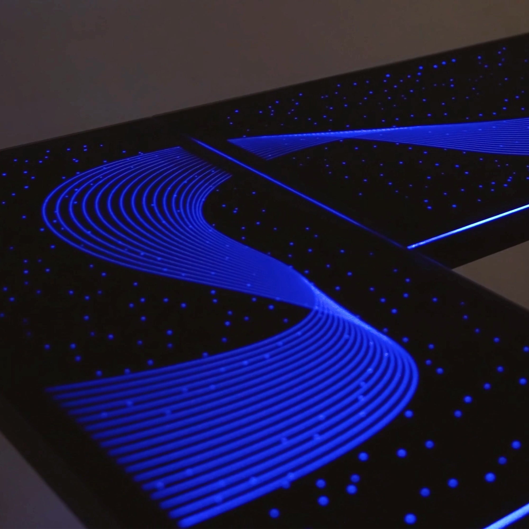 GTG - L60, L-Shaped Glass LED Gaming Desk (60"x40")