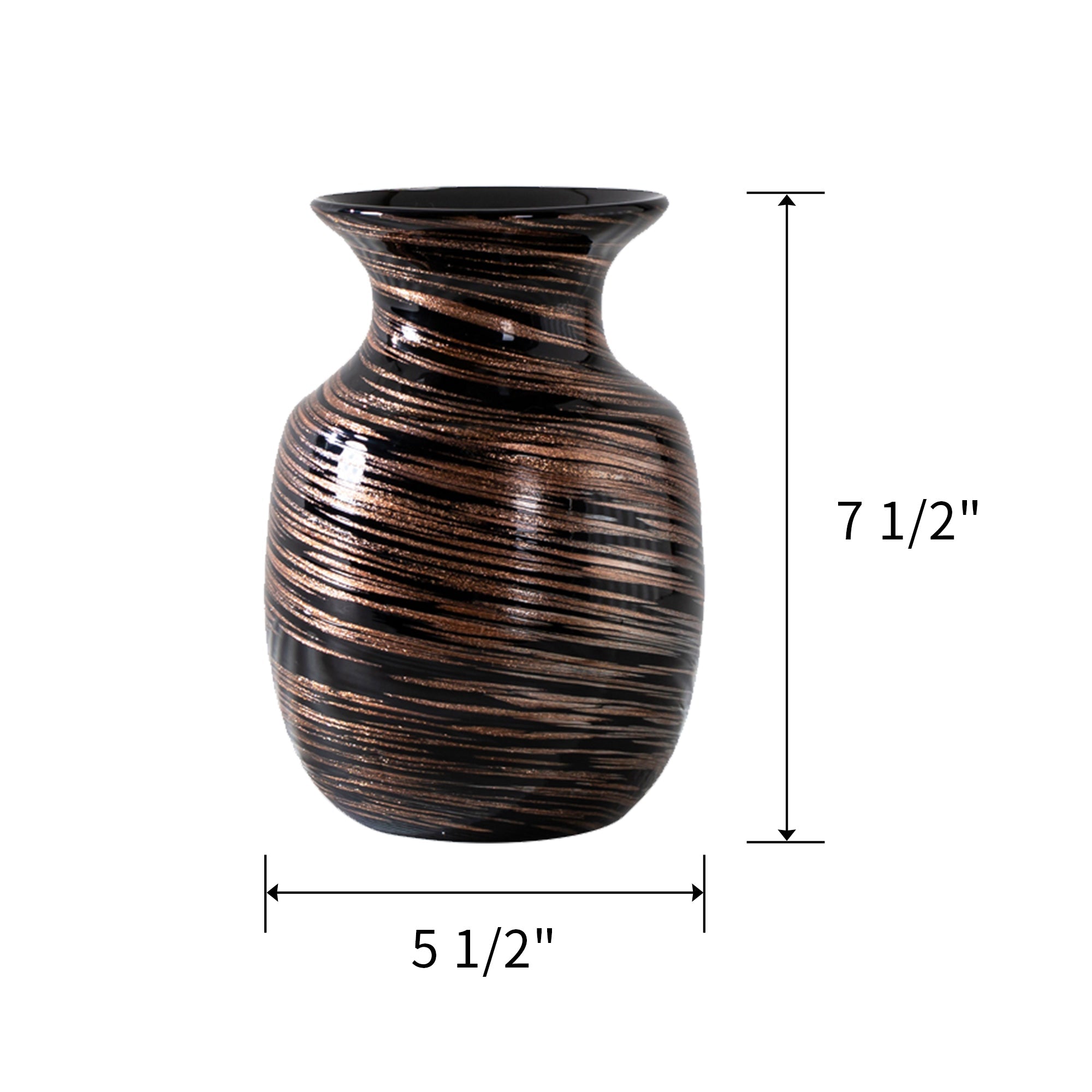 HD-02, 7.5"/9" H, Rustic Vase
