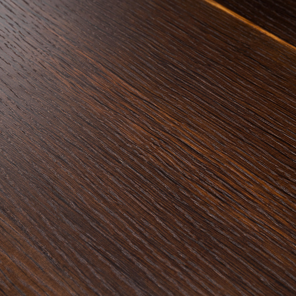 55" Modern Irregular Walnut Coffee Table