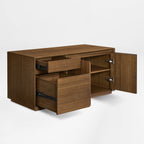 Zen Pro Series, 87"/72" Executive Standing Desk with Cabinets Set