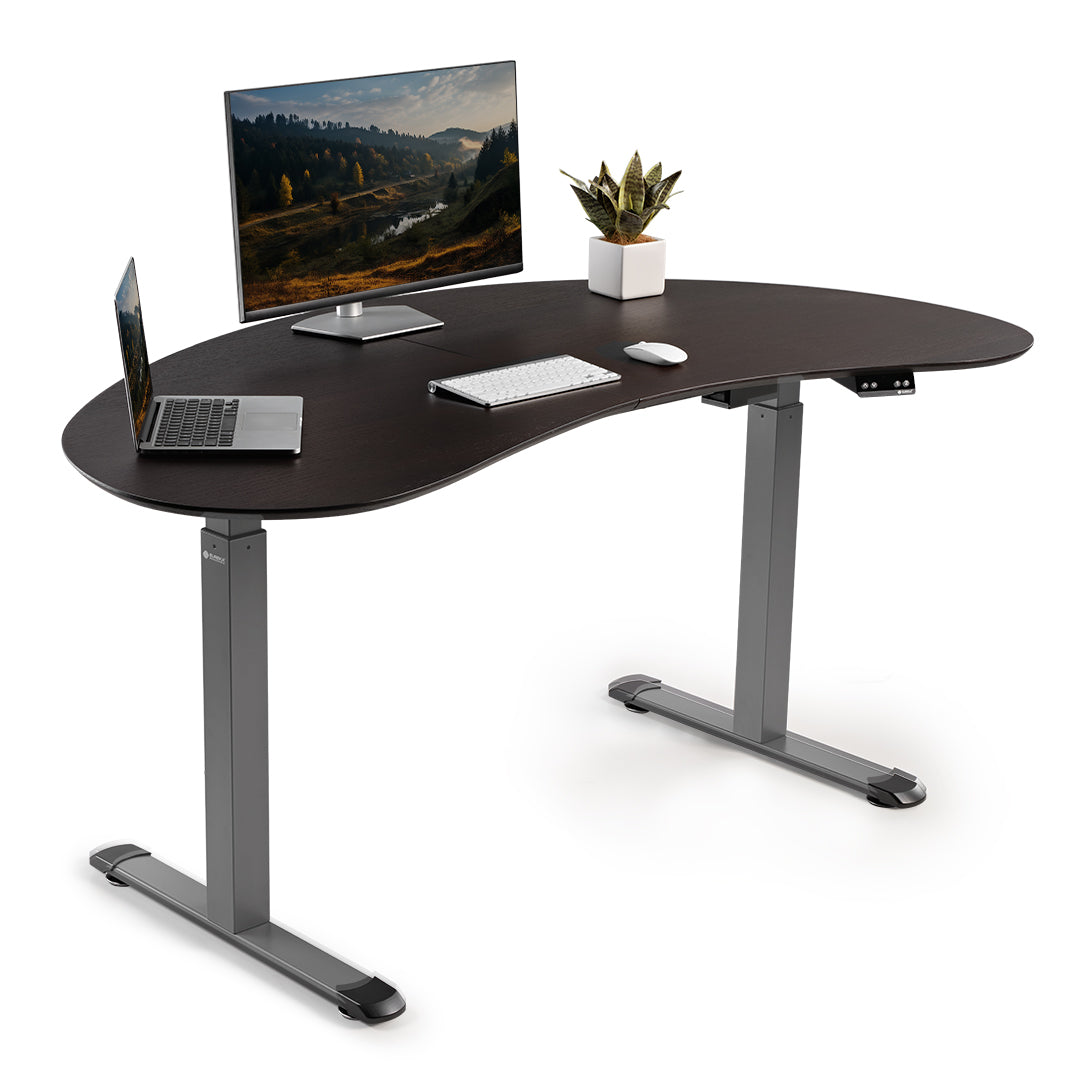 Cashew Shape Standing Desk (70"x39")