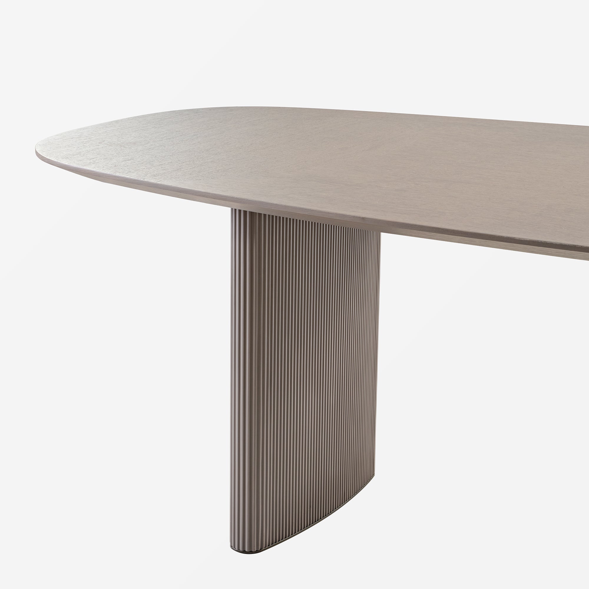 Stella, 86.06" Oval Dining Table, Gray