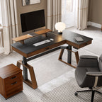 Ark Pro L-Shaped Standing Desk (sintered Stone, 63"x23")