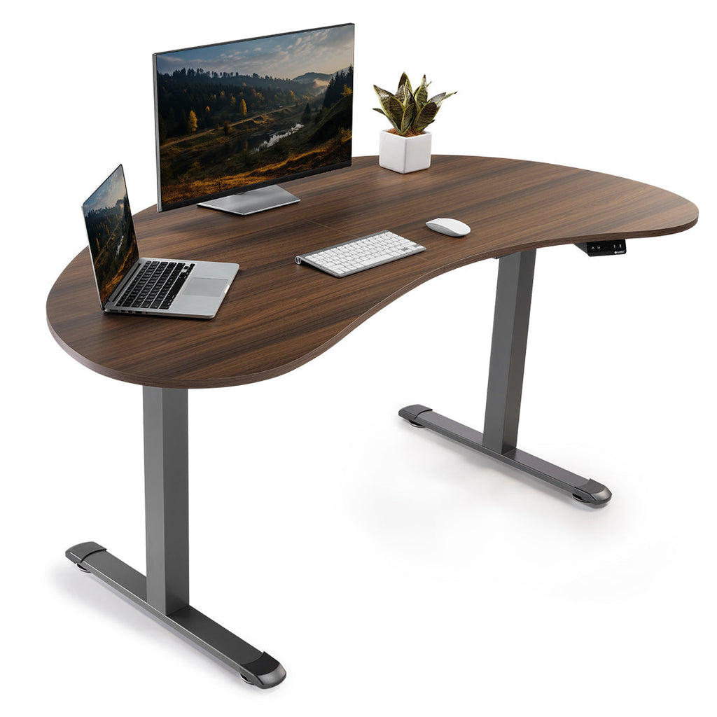Cashew Shape Standing Desk (70"x39")