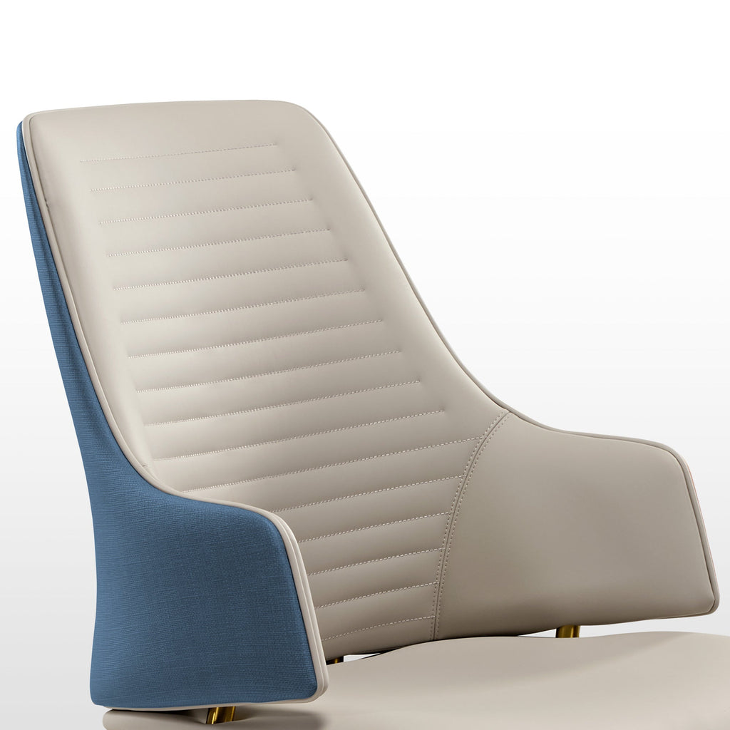 Juliet, Dining Arm Chairs Set of 2, Brown/blue