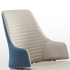 Juliet, Dining Arm Chairs Set of 2, Brown/blue