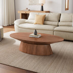 51 Walnut Oval Coffee Table