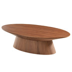 51 Walnut Oval Coffee Table