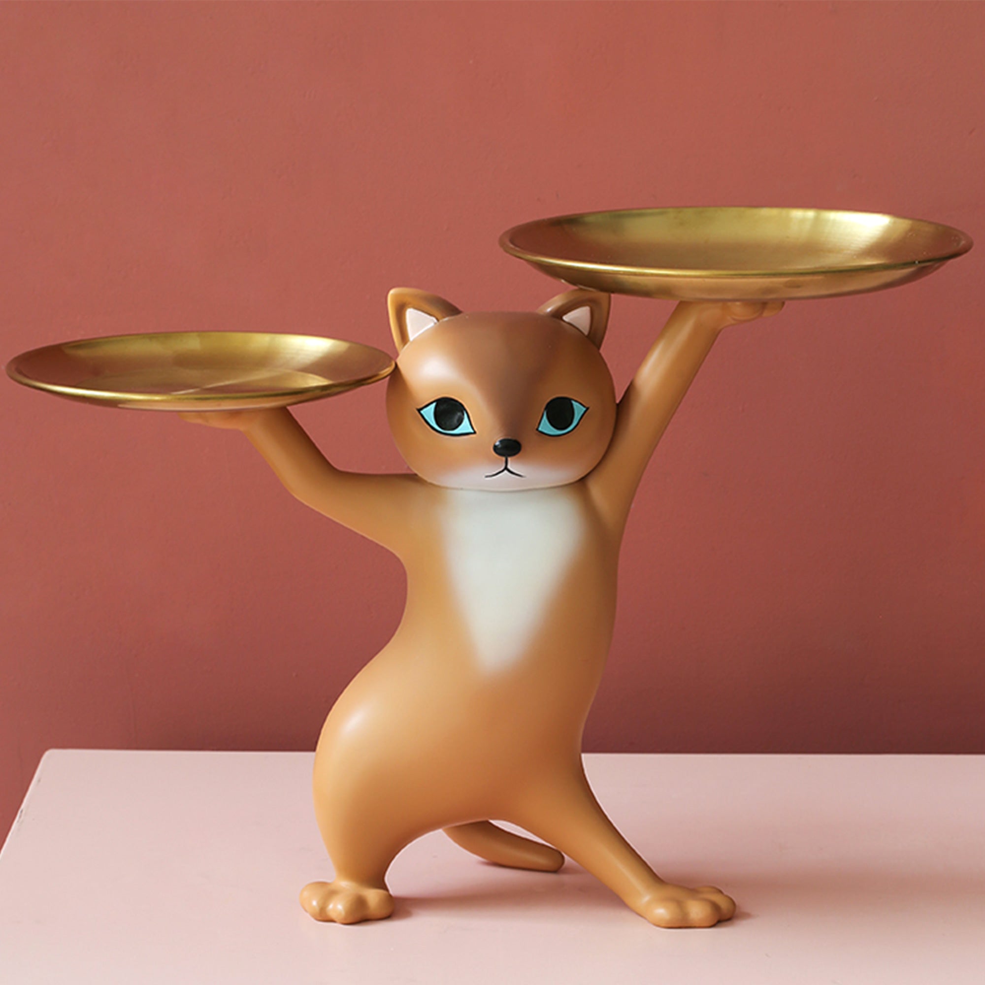 HD-17, 9.8" H, Enchanting Cat Storage Ornament