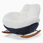 Chloe, Comfy Rocking Lounge Chair, Off White
