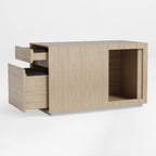 Zen Pro Series, 87"/72" Executive Standing Desk with Cabinets Set