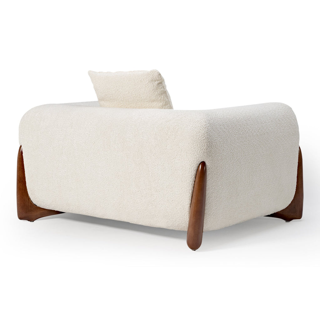 Rowan, Upholstered Accent Chair, Off White